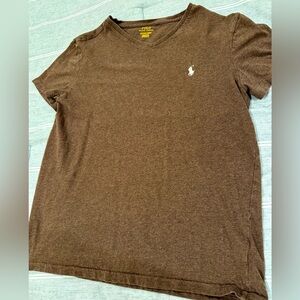 Polo Ralph Lauren Brown V-Neck Tee